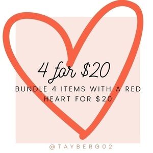 ❤️ 4 for $20 sale!      4/$20        Red Heart Sale